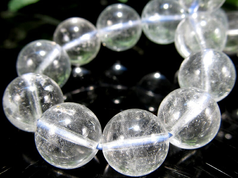 AA+ ナチュラルトパーズ ブレスレット 10mm-10.5mm×19珠 儚げな藍白 11月の誕生石 ナミビア産 パワーストーン 天然石