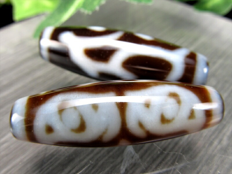 佛龍眼梵字天珠 虚空蔵菩薩 丑・寅年 タラーク 約36mm-38mm 1個売り 天珠 至純天珠 チベット天珠 天然瑪瑙 パワーストーン 天然石