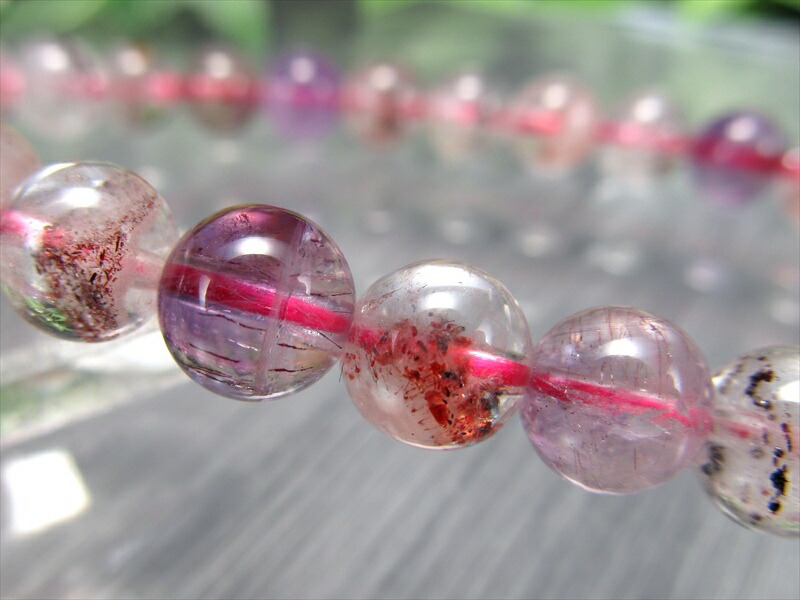 3A+ スーパーセブン ブレスレット 7mm-7.5mm×27珠 激レア 最強ブレス 一点もの ブラジル産 パワーストーン 天然石