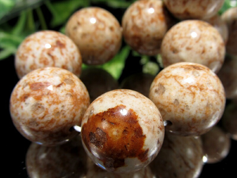 巨大 姫川薬石 ブレスレット 16mm-16.5mm×14珠 火山が生んだ国産天然石 天然ラジウム鉱石 証明書付属 新潟県産 パワーストーン 天然石