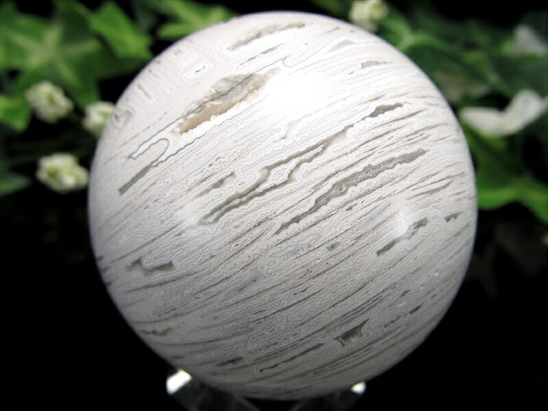 激レア メキシカン クレイジーレース ジャスパー 丸玉 置物 直径58mm 重さ148g 成長を助ける石 龍瑪瑙 縞瑪瑙 メキシコ産 パワーストーン 天然石