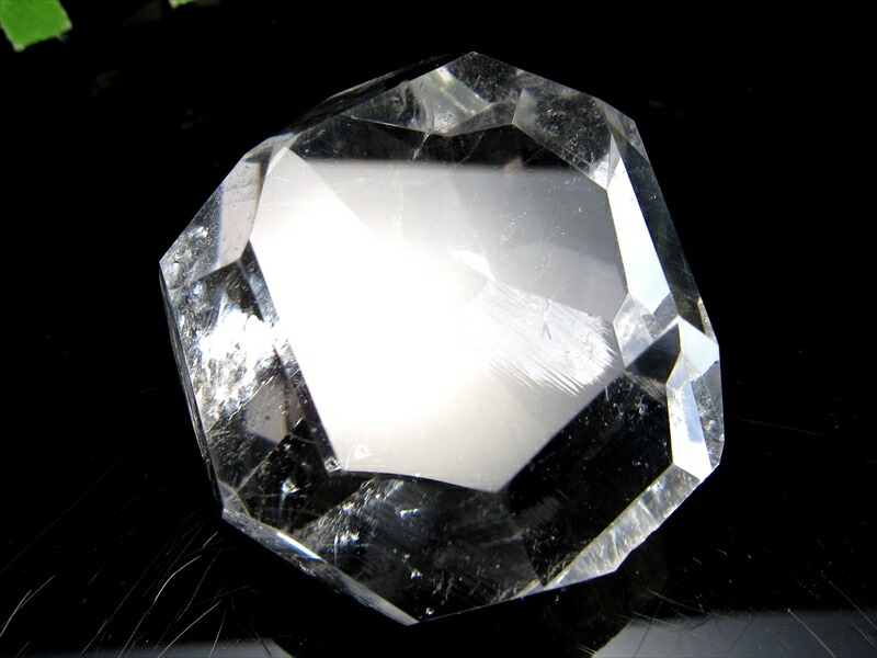 虹入り 幻の逸品を贅沢使用 レムリアン水晶 フリーフォーム ポリッシュ 最大幅38mm 重さ49.7g ギャランティーカード付き 古代の叡智を封じ込めた水晶