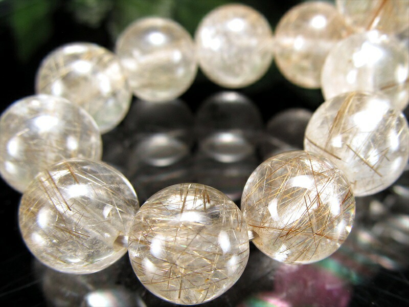 これぞシルバー色 4A シルバールチルクォーツ ブレスレット 10mm-10.5mm×19珠 煌き抜群 繊細シルバー針 水晶と針の絶妙バランス ビジネスのお守りに