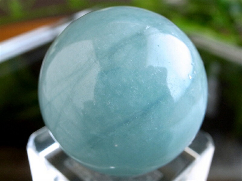 高品質 潤いたっぷり 濃いめ アクアマリン 丸玉 台座付 直径25mm 重さ21.2g 3月の誕生石 海の守護石 美しい若さと幸せな喜びの象徴 夏色のスフィア