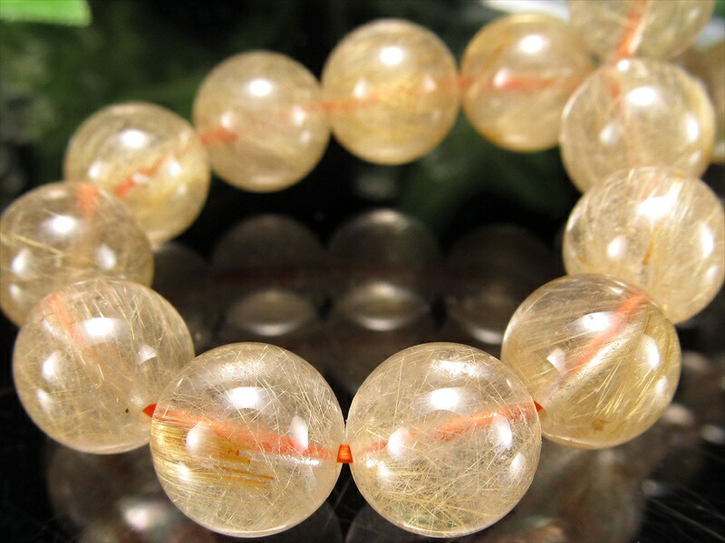繊細針 3A+ ゴールドルチル クォーツ ブレスレット 9.5mm-10mm×21珠 ルチル際立つ透明感 金運の代表石 一点もの ブラジル産 パワーストーン 天然石