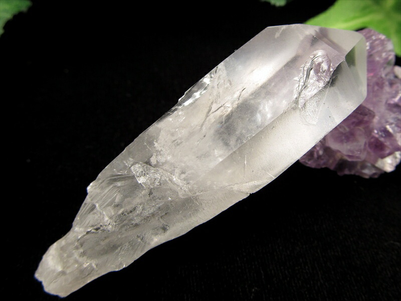 激レア 溶け跡くっきり カブラル産 レムリアン単結晶 ライトニングクリスタル 雷水晶 幅66mm 重さ26.7g コレクター品 レムリアンの雷電水晶 ブラジル