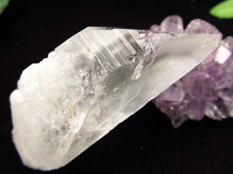 激レア 溶け跡くっきり カブラル産 レムリアン単結晶 ライトニングクリスタル 雷水晶 幅52mm 重さ24.6g コレクター品 レムリアンの雷電水晶 ブラジル