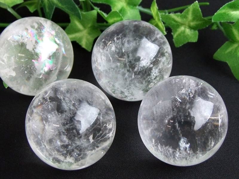 天然透明水晶 丸玉 直径24mm-26mm すべての浄化と純粋さの象徴 お守りにも クリスタルスフィア ブラジル産 ma-s パワーストーン 天然石
