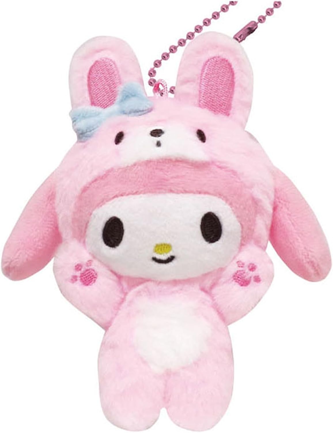 サンリオキャラクターズ バンザイシリーズ ボールチェーンマスコット マイメロディ ウサギ SAB-BM-MM ぬいぐるみ キーホルダー マスコット バッグチャーム