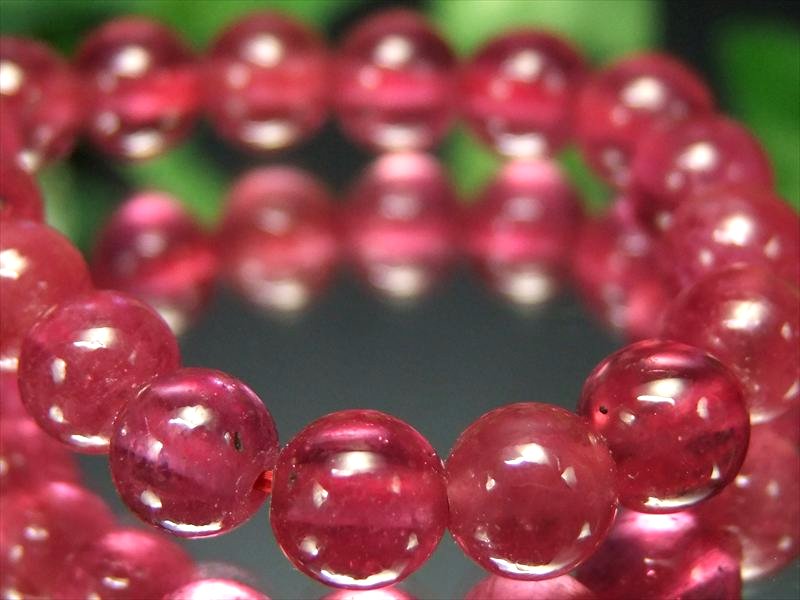 5A 宝石質 ピンク ルビー ブレスレット 6.5mm-7mm×31珠 高貴な美しさ 愛と勝利をもたらす情熱的な石 7月の誕生石 妖艶 1点物 ミャンマー産 パワーストーン