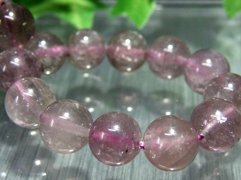 キャッツアイ珠有り 4A マリアライト バイオレットスキャポライト ブレスレット 9.5mm-10mm×20珠 独特のキャッツアイ効果 心を癒やす 慈愛のパワー 一点もの