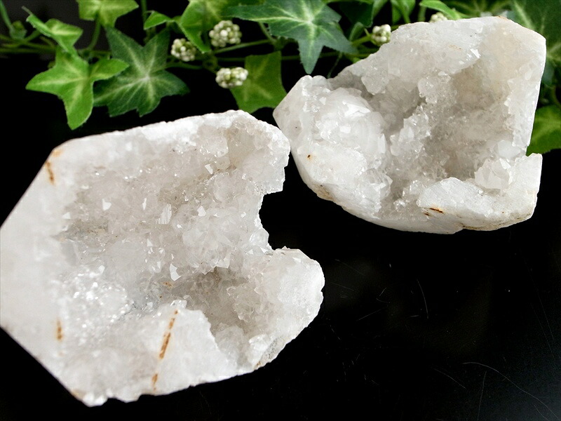 キラキラ ちび ジオード 昌洞 ハーフタイプ 1個売り 40g-60g 美結晶 天然石 空間浄化にもインテリアにも最適 モロッコ産 パワーストーン 天然石
