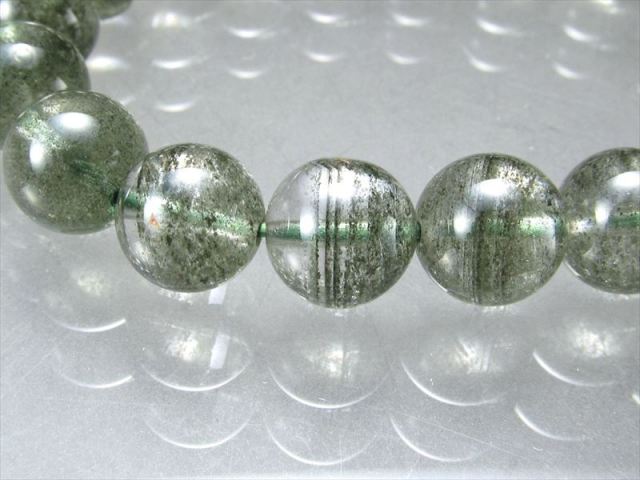激レア 4A 千層グリーンガーデンクォーツ ブレスレット 9.5mm-10mm×21 