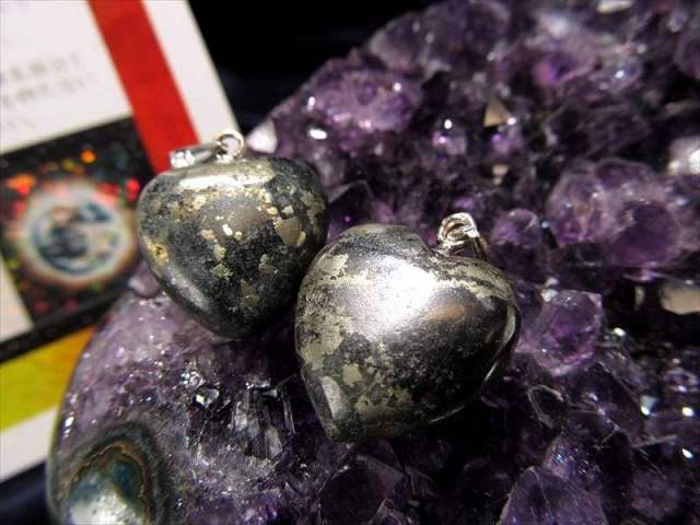 正規品 証明書付 H&E ヒーラーズゴールド アゾゼオ ハート型ペンダントトップ 横約15mm×縦約15mm Silver925 Healer's Gold pe-p