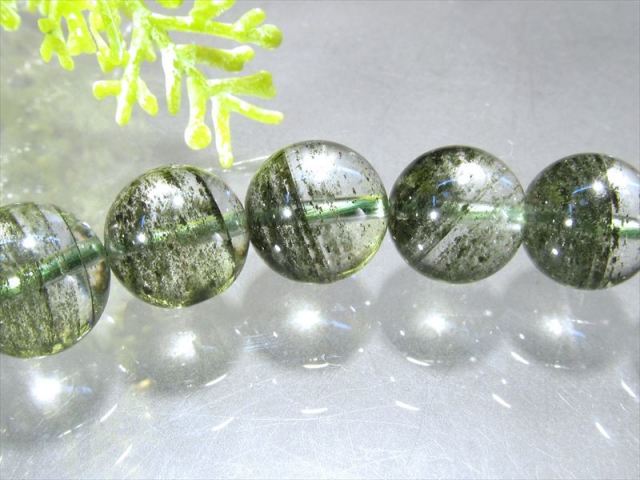 激レア 4A 千層グリーンガーデンクォーツ ブレスレット 10mm-10.5mm×20 