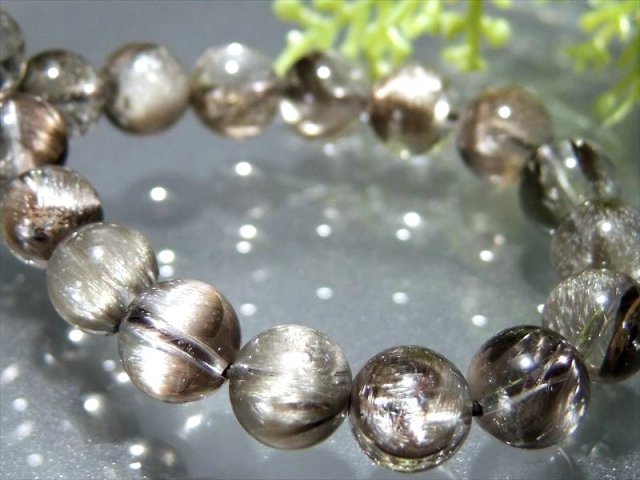 王道 板状タイチンルチルブレスレット 6 刺々しい 