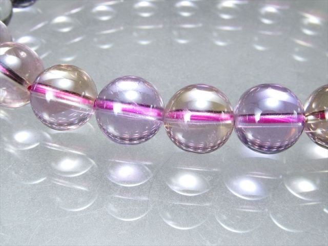 バイカラーアメトリン 13.5ミリ珠ブレス SA