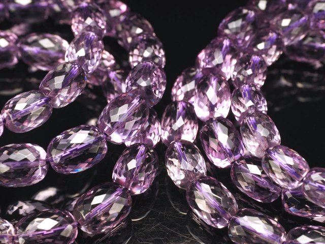 宝石質 ラベンダーアメジスト(紫水晶)ミラータンブルカット