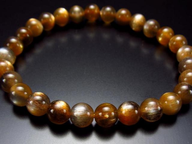 キャッツアイ&十字スター有り 4A 極上ブラック&ゴールデン サン  