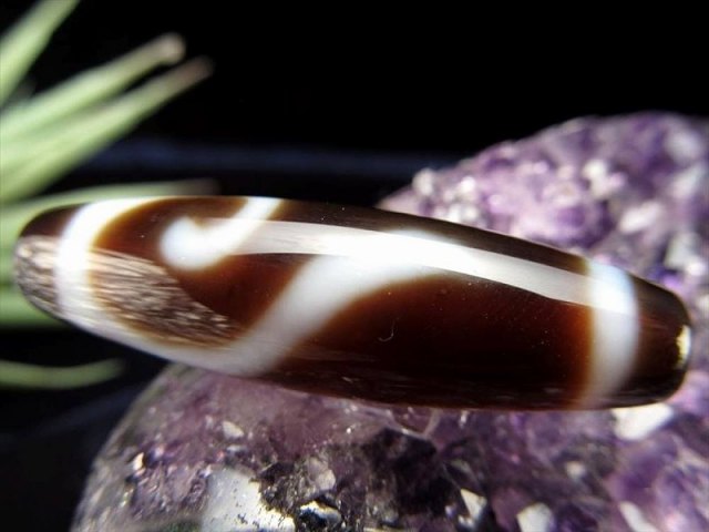 A至純天珠 如意鈎天珠 にょいこうてんじゅ サイズ:約37mm-39mm 1個売り 極上 天然石 ビーズ パワーストーン te-p パワーストーン 天然石