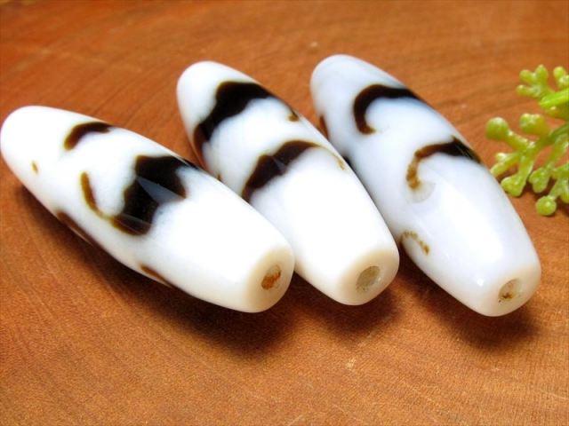 A至純天珠 五福臨門白天珠(ごふくりんもんしろてんじゅ) サイズ 