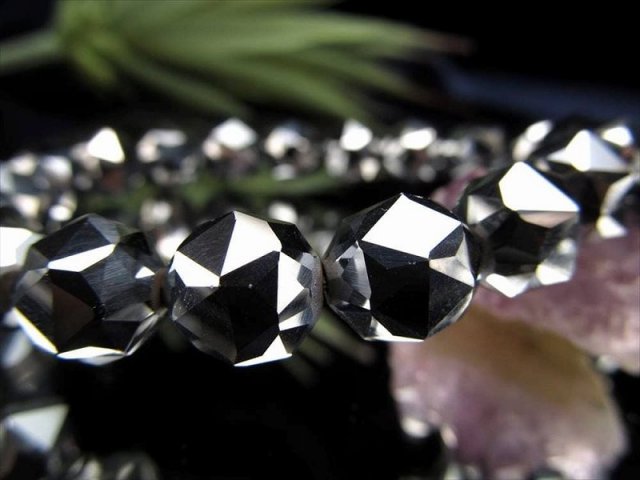テラヘルツ鉱石 極上スターカット ブレスレット 8mm×23珠前後 スター 