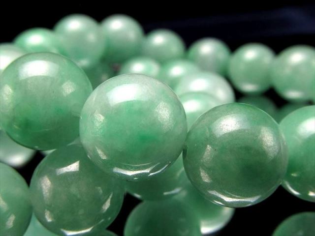 大珠 グリーンジェイド 翡翠 ブレスレット 約13mm×15珠前後 伝統的な天然石 成功と繁栄の象徴 古代より親しまれてきた奇跡の石 5月の誕生石 ミャンマー産