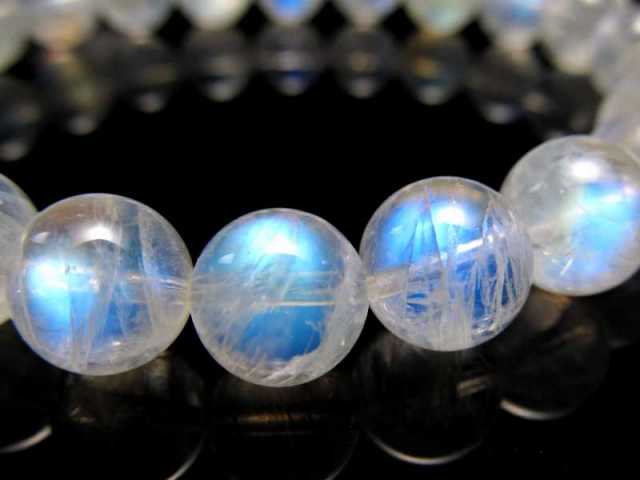 永遠の愛の象徴 S級 ロイヤルブルー ムーンストーン ブレスレット 8.5 