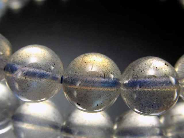 いろいろな色なシラー レインボーラブラドライト ブレスレット 7mm-7.5