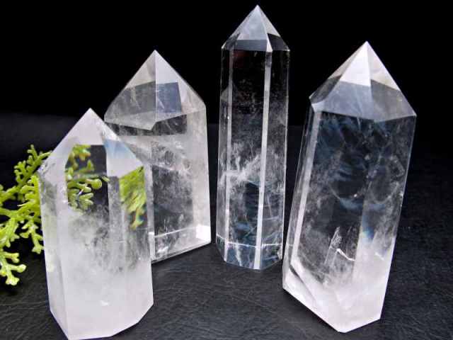 エンジェルラダー 天然透明 水晶ポイント (六角柱) 50g-70g 透明感抜群 