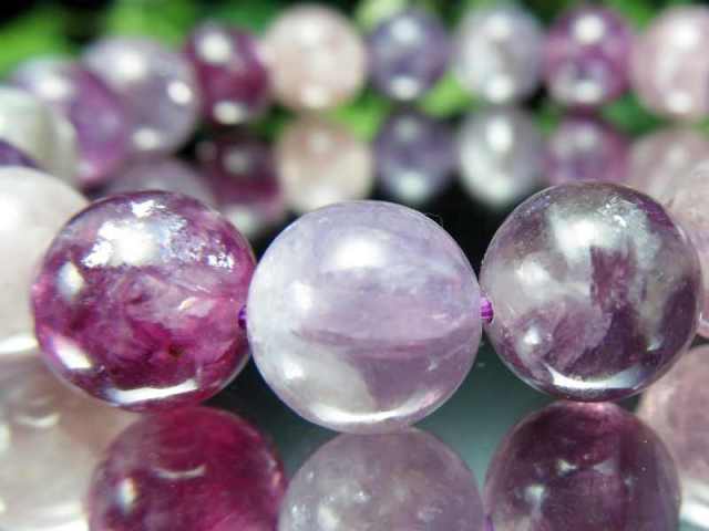 キラキラミックス MIX レピドライトシリカ ブレスレット 10mm-10.5mm