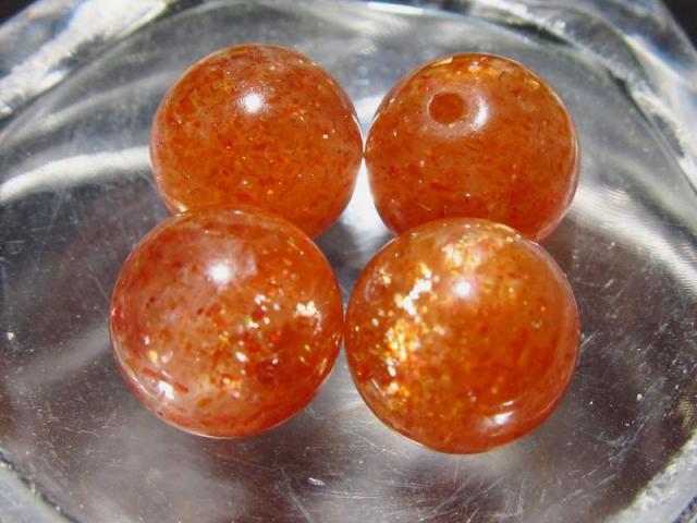 キラキラアベンチュレッセンス 3A サンストーン 1粒売り 8mm-8.5mm