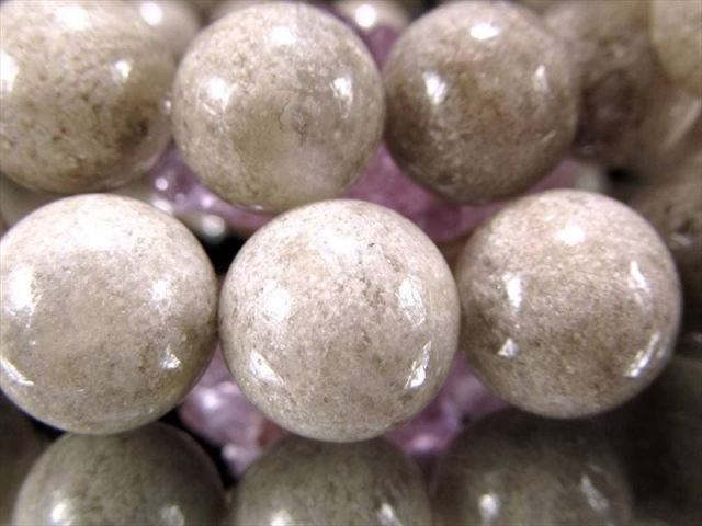 AA ホワイトガーデンクォーツ ブレスレット 約12.5mm-13mm×17珠前後 希少なホワイトガーデン 透明度抜群 幻想的な庭園 ブラジル産 パワーストーン 天然石