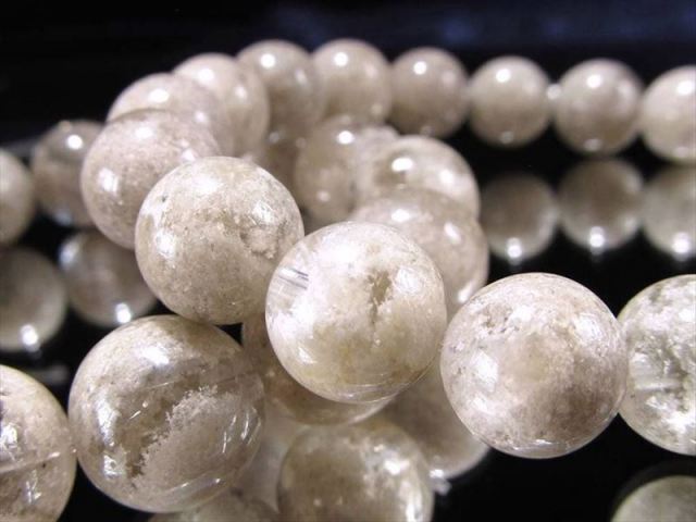 AA+ ホワイトガーデンクォーツ ブレスレット 約11mm-11.5mm×18珠前後