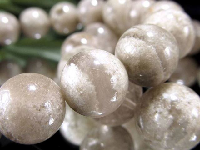 AA+ ホワイトガーデンクォーツ ブレスレット 約10mm-10.5mm×20珠前後 希少なホワイトガーデン 透明度抜群 幻想的な庭園 ブラジル産 パワーストーン 天然石