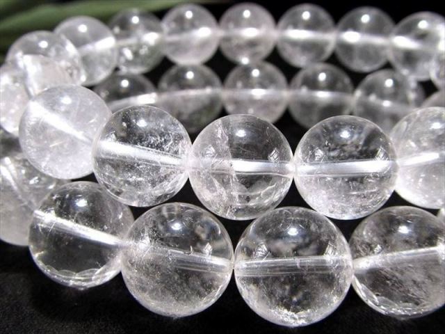 今だけ特価 サインジ産水晶ブレスレット 約12mm-12.5mm×17珠前後