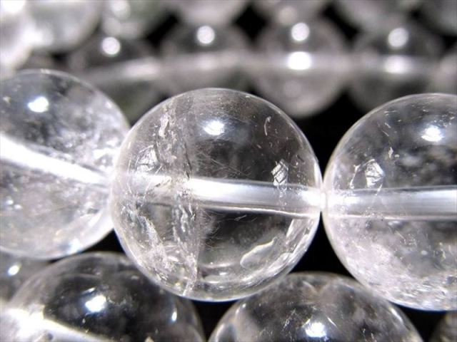 今だけ特価 サインジ産水晶ブレスレット 約12mm-12.5mm×17珠前後 シュワっと広がる ヒマラヤの神秘を感じる天然クォーツ パワフルで圧倒的な浄化力