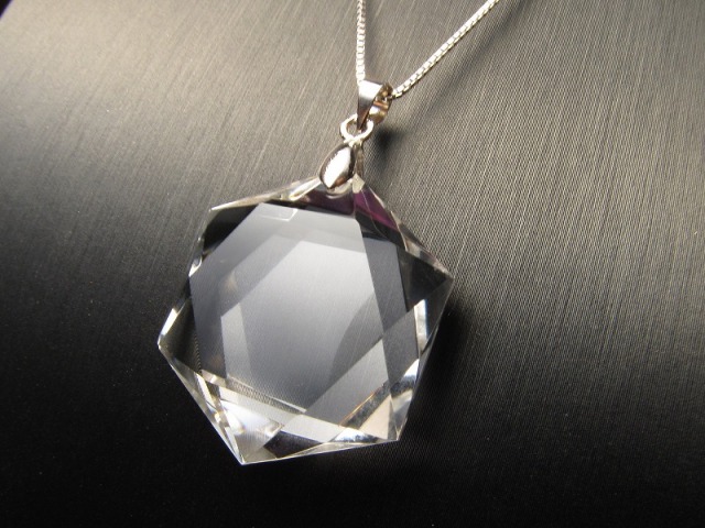 天然水晶 六芒星 ペンダントトップ 縦約27mm-31mm 1個売り 六芒星型