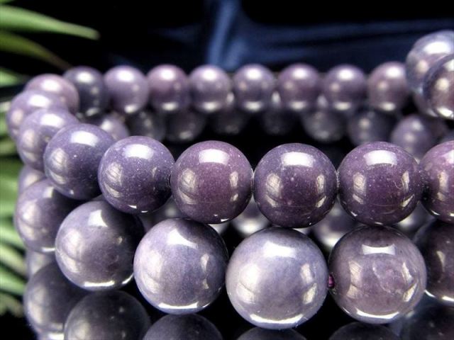 新種希少石 チャトカルストーン パープル ブレスレット 8mm-8.5mm×23珠