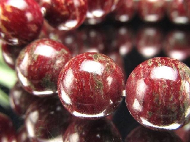 新種希少石 チャトカルストーン レッド ブレスレット 8mm-8.5mm×23珠
