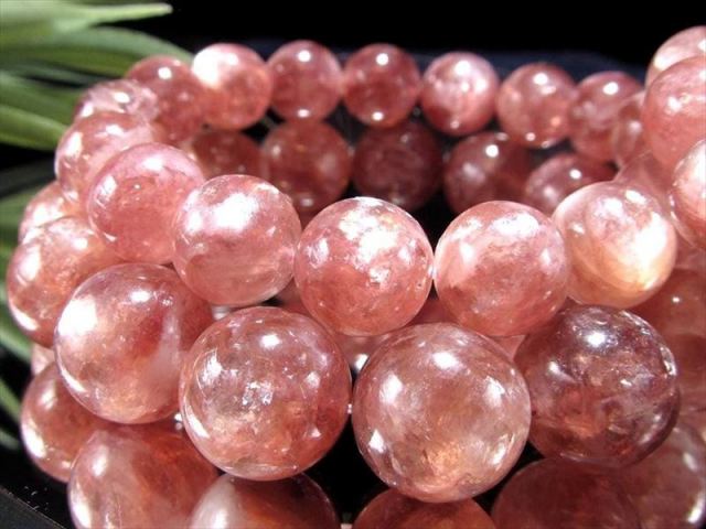 【希少石/最強品質】MIXレピドライトシリカ＊約11mm＊　天然石ブレスレット チェリーピンクマイカ レピドライトシリカ ブレスレット 11mm-11.5mm