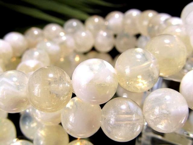 激レア シトリン バーントホワイトゾーンクォーツブレスレット 11mm