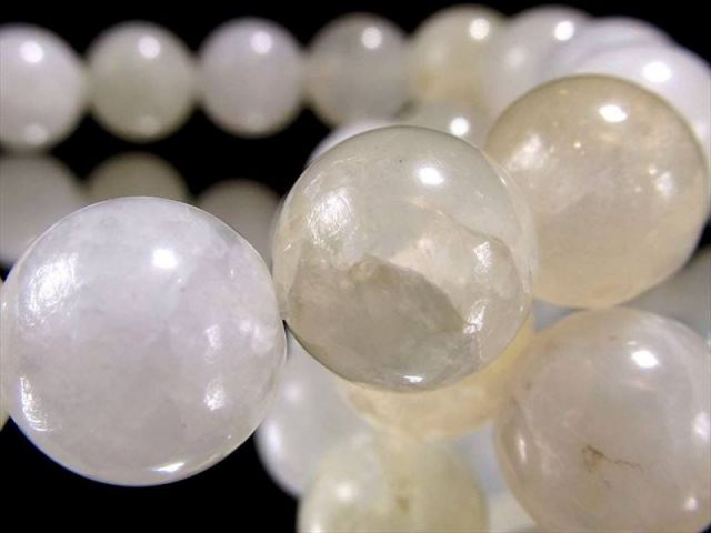 証明書付属 静岡水晶 ブレスレット 8mm-8.5mm×24珠前後 純白の美と透明