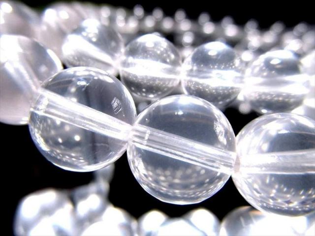 少数限定 ムーンクォーツ ブレスレット 約7.5mm×25珠前後 澄んだ白光が放つ神秘の輝き 透明感抜群×柔らかな艶光沢 ブラジル産 パワーストーン 天然石