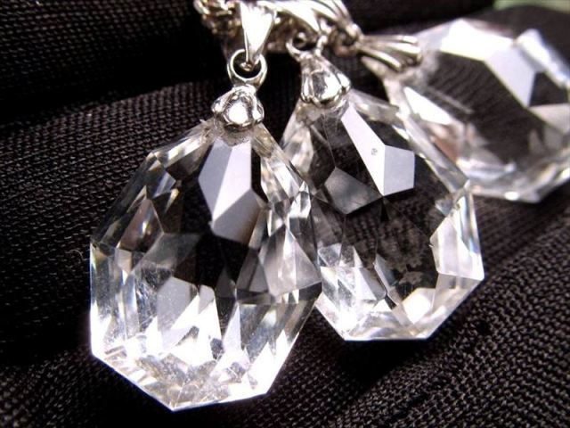 アモルファス水晶ペンダントヘッド 天然水晶 スターカット ペンダントトップ 14mm #T6914 - プレミアム