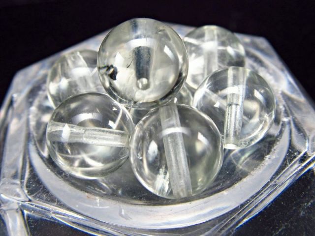 一粒売り 3A 極上透明 超透明プラシオライト グリーンアメジスト ビーズ石 約8.5mm-9.mm前後 バラ売り ブラジル産