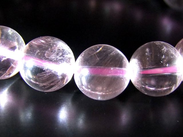 激レア S級 ピンクエンジェルラダークォーツブレスレット 約10.5mm 