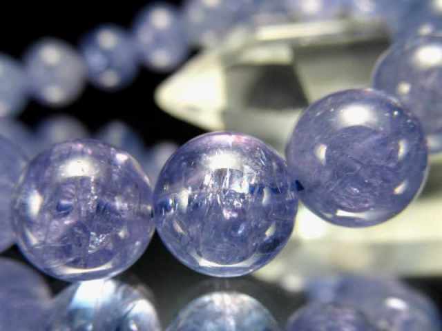 過去最高品質 S級 宝石質 タンザナイト ブレスレット 9.5mm-10mm