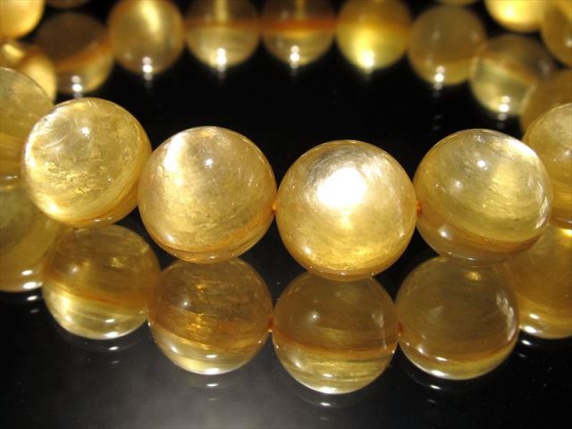 4A 天然ゴールデンマイカ(フロゴパイト)ブレスレット 10.5mm-11mm×19珠 煌びやかな透明ゴールド 天然金雲母 魔除け・邪気払いの石 一点物 ブラジル産 Comrose 4A 天然ゴールデンマイカ(フロゴパイト)ブレスレット 10.5mm-11mm×19珠 煌びやかな透明ゴールド 天然金雲母 魔除け・邪気払いの石 一点物 ブラジル産 Comrose