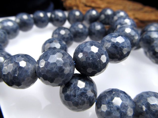 サファイア 青玉 ミラーボールカット ブレスレット 約11mm 18珠前後 勝利を呼ぶ石 ミャンマー産